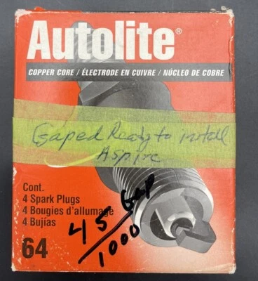 Bujías AUTOLITE 64 Cobre 4 Bujías Nuevas Foto 1 de 3