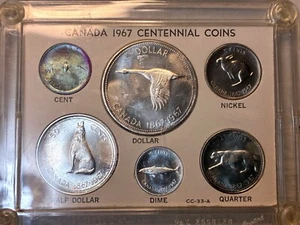 Canada Silver 1967 Uncirculated Centennial Coins - - Picture 1 of 3