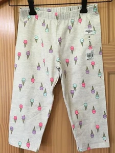 NWT OshKosh Girls Capri Leggings Ice Cream Cropped Many Sizes - Picture 1 of 1