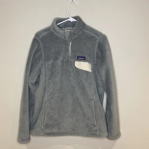Patagonia Re-Tool Snap -T Pullover Grey Fleece Woman’s L - Picture 1 of 7