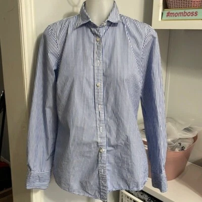 J.Crew blue stripe career top size S - Image 1 of 4