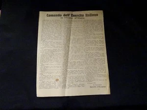 Volantino Comando dell’Esercito Italiano in Fiume d’Italia – 1920   - Foto 1 di 1