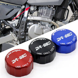 CNC Rear Brake Fluid Oil Cover Cap For SUZUKI DR 650R DR650S DR650SE DR650R/S/SE