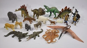 SCHLEICH TIERFIGUREN SAMMLUNG Dinosaurier Safaritiere Meerestiere Ritterkonvolut - Bild 1 von 7