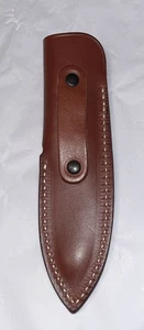 Neue braune Echtleder Messerscheide mit feststehender Klinge - Bild 1 von 4