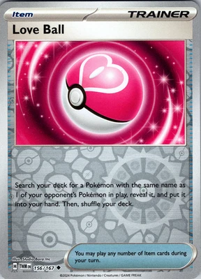 Love Ball Reverse Holo 156/167 SV06: Twilight Masquerade Uncommon - NM - Image 1 of 2