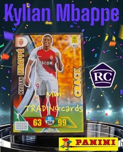 Kylian MBAPPE Rookie PANINI ADRENALYN 2017 2018 AS MONACO #455 Crack - Picture 1 of 3