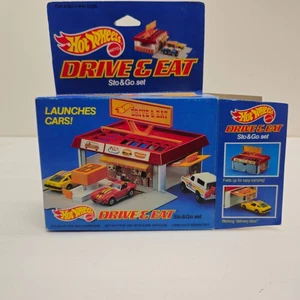 Hot Wheels Drive & Eat Sto & Go Playset 1987 NEW Sealed Decals Mattel MIB - Picture 1 of 7
