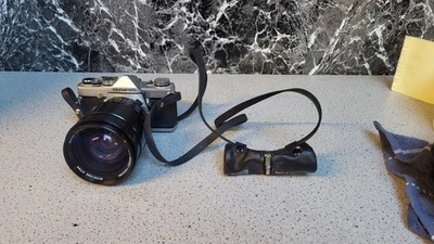 Olympus OM-1 35mm Film camera vivitar 35-85mm "please read" - Image 1 of 4