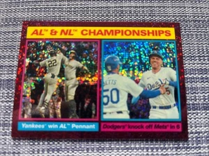 2025 Topps Heritage AL & NL Championships Burgundy Sparkle Refractor #461 - Bild 1 von 2