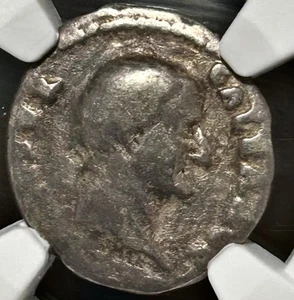 Galba AR Denarius AD 68-69 SPQR OB CS en corona NGC EN MUY BUENA CONDICIÓN - Imagen 1 de 4