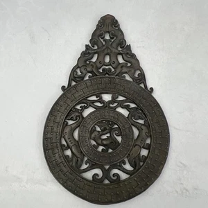 "Antigua dinastía china de 6,5"" jade hitiano tallado fengshui riqueza dragón yubi yu bi" - Imagen 1 de 15