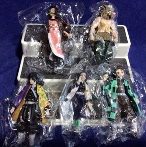 Demon Slayer Kimetsu no Yaiba Figure PVC Lot 5 With Stands Collectors Anime NEW - Picture 1 of 9