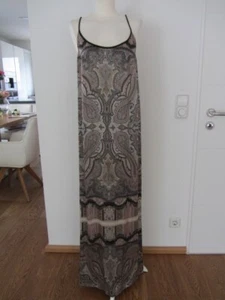 Edles DAY Birget et Mikkelsen Seiden Kleid Maxi schwarz grau braun Gr. 38 TOP! - Bild 1 von 7