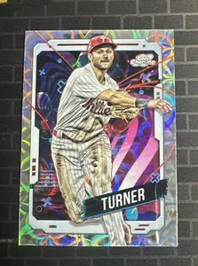 2024 Topps Cosmic Chrome Trea Turner #54 Nucleus Refractor Phillies - Foto 1 di 2