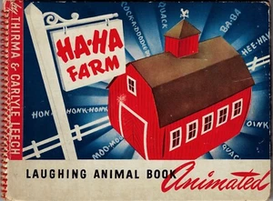 Bewegliches Thirma & Carlyle Leech HA-HA FARM, LACHENDES TIERBUCH ANIMIERT 1944 - Bild 1 von 2