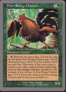 Free-Range Chicken MTG Magic the Gathering Card NM Near Mint Unglued - Imagen 1 de 1