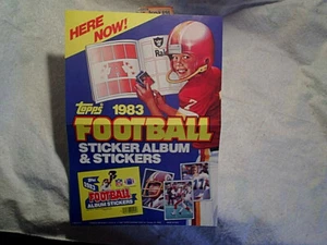 1983 TOPPS FOOTBALL ALBUM STICKERS AD POSTER,John Riggins,Ken Anderson,A.J.Duhe - Picture 1 of 2