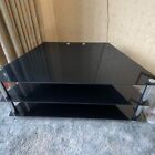 Black Glass Tv Stand Corner Unit Pick Up Only Bn1 Good Used Condition