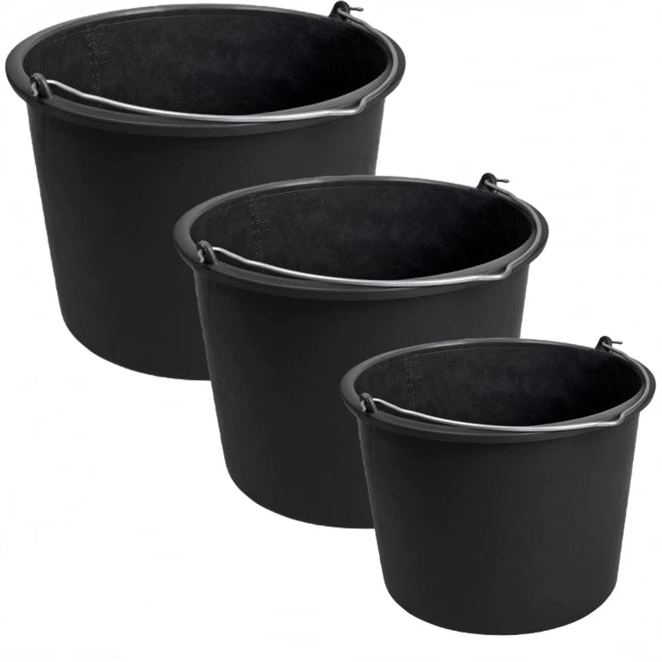 Baueimer Mörteleimer Eimer Kübel Putzeimer Wassereimer 12L 16L 20L Maurereimer - Bild 1 von 1