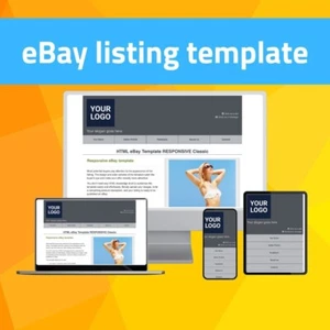 eBay Template - Responsive Classic Grey - Mobile Optimized + Editor - Bild 1 von 6