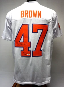 Sammy Brown Signed Jersey Clemson Tigers White Football Size XL JSA WB800369 - Picture 1 of 6