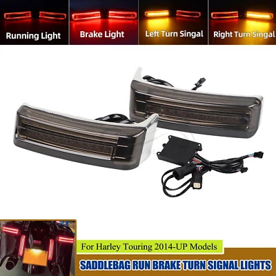 Luces giratorias LED de freno de marcha para alforja para Harley Electra Glide Ultra Limited FLHTK Foto 1 de 4