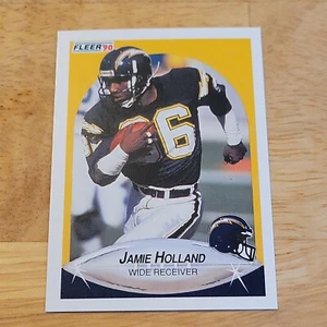 Tarjeta de fútbol americano Fleer 1990 Jamie Holland #309 - Imagen 1 de 2