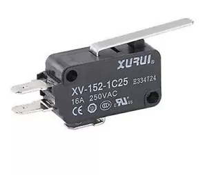Microswitch Microinterruptor Botón Micro Switch 250V 16A No + Nc+ Palanca Largo - Imagen 1 de 2