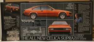 Toyota Supra 1981 plegable y otros 2 anuncios impresos de automóviles Supra - Imagen 1 de 1