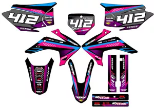 2015-2020 CRF 150 F SURGE Pink Senge Graphics Kit Compatible with Honda - Foto 1 di 10