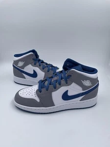 Nike Air Jordan 1 Mid GS True Blue - Taglia 38 - Nuove e mai indossate - Foto 1 di 6