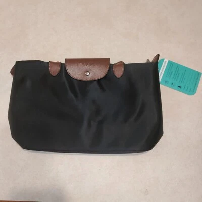 Mosiso Handle Bag For Tablet 9" 10" 11" With Button Front brown leather handle  - Image 1 of 4