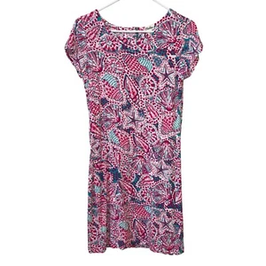 Vestido Hatley para mujer manga corta estampado de conchas marinas - S - Imagen 1 de 7