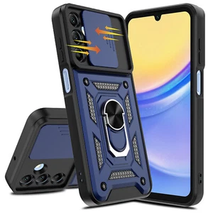 For Samsung Galaxy A15 A25 A55 5G Hard Shockproof Case Magnetic Ring Stand Cover - Picture 1 of 49