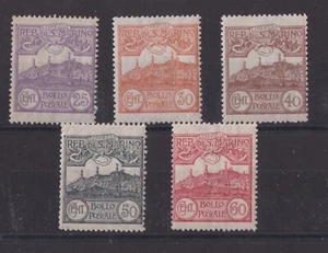 SAN MARIN SERIE DE 5 TIMBRES NEUF* N° 110 à 114 Cote: 39€ - Imagen 1 de 1