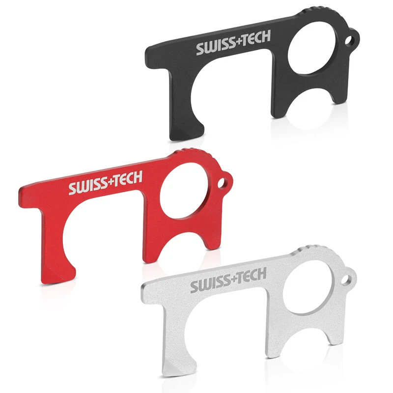 SWISS+TECH EDC Door Opener Tool & Non-Contact Keychain 3PIECE for Outdoor Public - Image 1 of 4