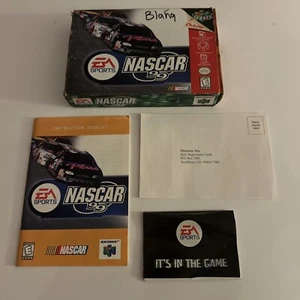 NASCAR 99 N64 Nintendo 64 - Box And Manual Only! No Cart - Picture 1 of 10