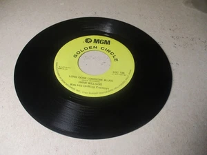 HANK WILLIAMS Long Gone Lonesome Blues MGM 45 RPM Record Country H115 HW - Picture 1 of 3