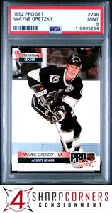 1992 PRO SET #246 WAYNE GRETZKY KINGS HOF PSA 9 - Picture 1 of 3
