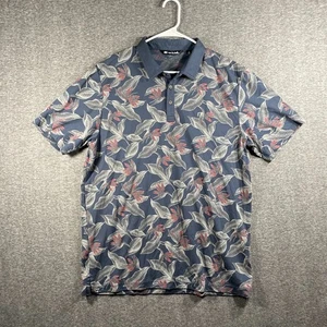 Travis Mathew Poloshirt Herren XL Floral Blau All Over Print Paradiesvögel - Bild 1 von 13