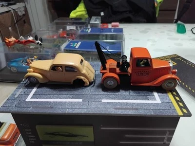 Tintin il Granchio Aux Pinza Oro: Carro Attrezzi + auto tintin - Immagine 1 di 4