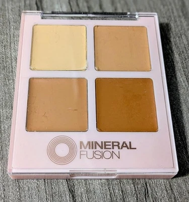 Mineral Fusion Concealer Palette NEW No Box 4 Creamy Full Coverage Shades Makeup - Image 1 of 4