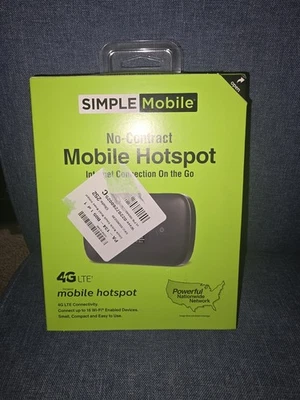 Simple Mobile Non Contract Mobile Hot Spot 4G LTE Nationwide Network BRAND NEW  - Image 1 of 2