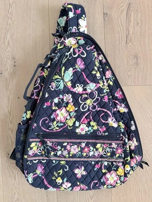 Vera Bradley Quilted Crossbody Sling Tennis Pickle Ball Backpack Bag - Image 1 of 4