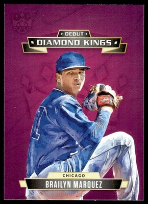 2021 Panini Diamond Kings Debut Brailyn Marquez Chicago Cubs #DDK-CC - Image 1 of 2