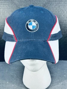 NEU Baseballmütze bestickt blau, rot & weiß BMW Logo Riemen hinten verstellbar - Bild 1 von 9