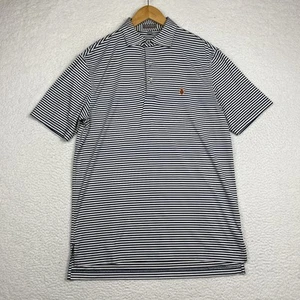 Peter Millar Sommer Komfort Burning Tree Golf Polo klein blau gestreift Bethesda - Bild 1 von 8