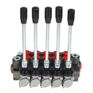SAE 5 carretes 13 GPM puertos de válvula de control direccional hidráulico 3600 PSI - Imagen 1 de 8