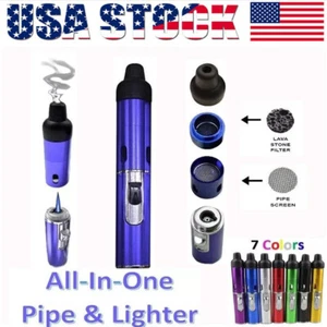 Portable Windproof Torch lighter Click Butane Gas Refillable In Assorted Colors - Picture 1 of 20